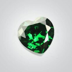 Cubic Zirconia Green, Heart