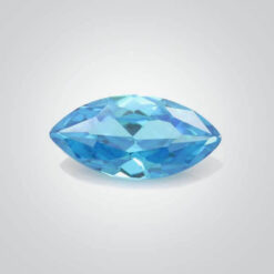 Cubic Zirconia Aquamarine, Marquise
