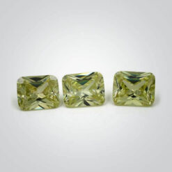 Cubic Zirconia Peridot, Octagon