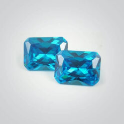 Cubic Zirconia Swiss Blue Topaz, Octagon