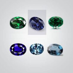 Cubic Zirconia Multi-Color Mixed Lot Special Color, Oval