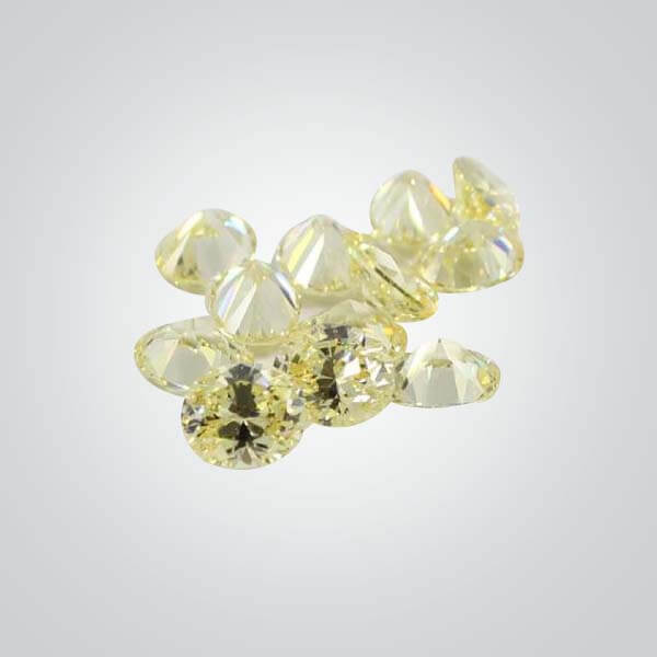 Cubic Zirconia Canary Yellow 6A, Oval