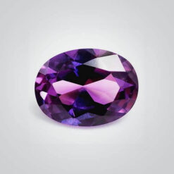 Cubic Zirconia Amethyst, Oval