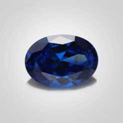 Cubic Zirconia Blue Sapphire, Oval