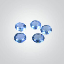 Cubic Zirconia Blue Topaz, Oval