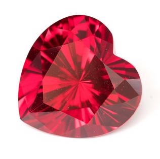 Lab Created Pulled Red Spinel