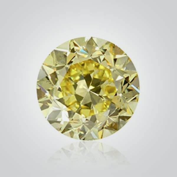 Cubic Zirconia Canary Yellow 6A, Round
