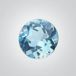 Cubic Zirconia Blue Topaz, Round