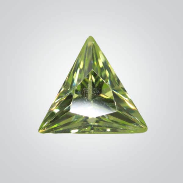 Cubic Zirconia Peridot, Triangle