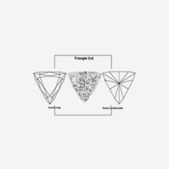 Lab Created Blue Sapphire# 33 (Light), Triangle