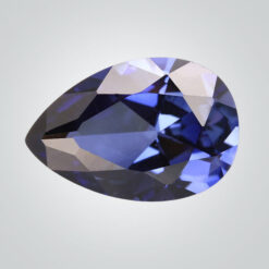 Lab Created Blue Sapphire# 33 (Light), Pear