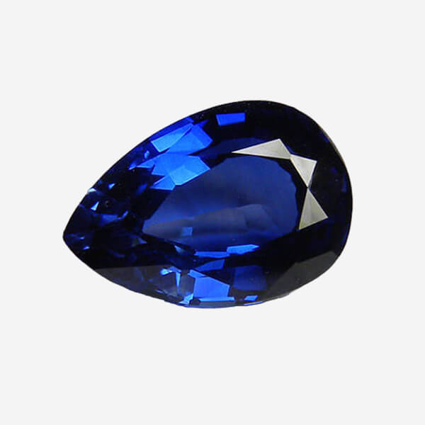 Lab Created Blue Sapphire# 34 (Medium), Pear