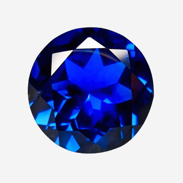 Lab Created Blue Sapphire# 34 (Medium), Round