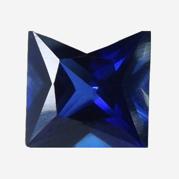 Lab Created Blue Sapphire# 34 (Medium), Square