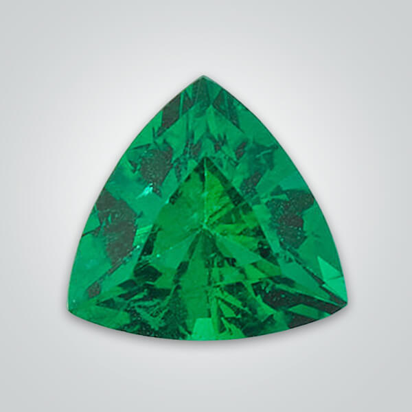 Lab Created Colombian Emerald (Inclusions), Trillion