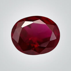 Lab Created Dark Ruby# 7, Oval
