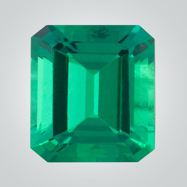 Lab Created Hydrothermal Colombian Emerald, Octagon