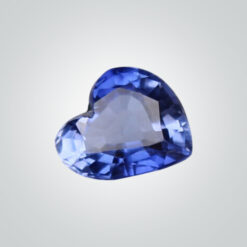 Lab Created Pulled Czochralski Cornflower Blue Sapphire, Heart