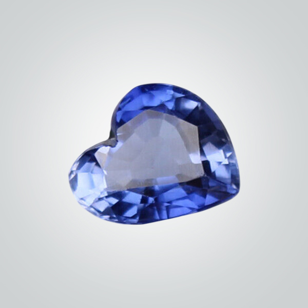 Lab Created Pulled Tanzanite, Heart