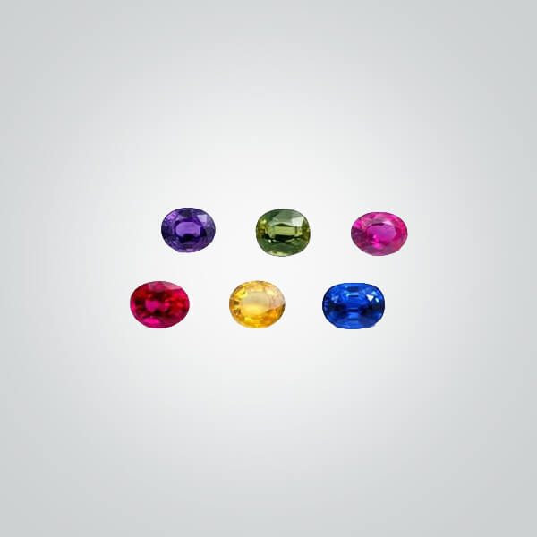Multi-Color Mixed Lot Corundum & Spinel, Oval