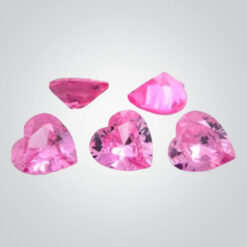 Cubic Zirconia Pink, Heart