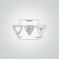 Synthetic Gemstones Pink Sapphire# 3 (Dark), Triangle