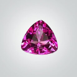 Synthetic Gemstones Pink Sapphire# 3 (Dark), Trillion