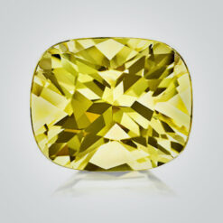 Lab Created Pulled Czochralski Yellow Sapphire, Cushion