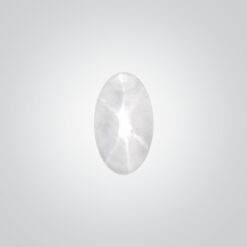 Lab Created White Star Sapphire, Oval Cabochon