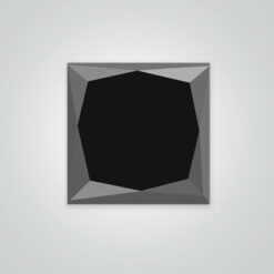Black Moissanite, Square Princess