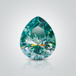 Synthetic Gemstones Green Moissanite, Pear