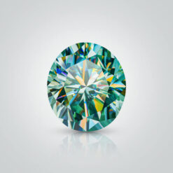 Synthetic Gemstones Green Moissanite, Oval
