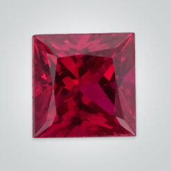 Natural Ruby, Square Princess Cut AAA