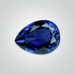 Natural Diffusion Blue Sapphire, Pear AAA