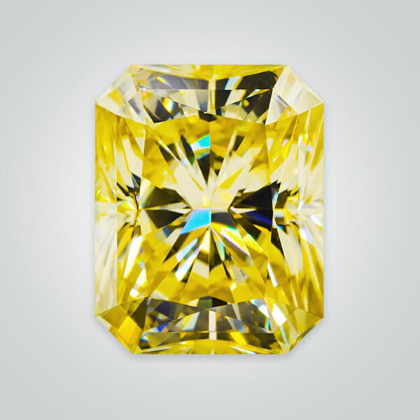 Yellow Moissanite, Octagon Radiant
