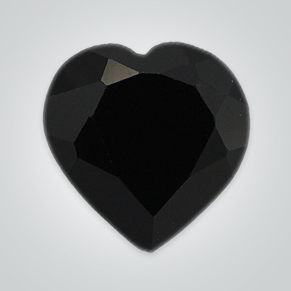 Black Moissanite, Heart
