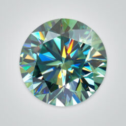 Synthetic Gemstones Green Moissanite, Round