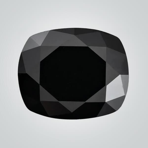Black Moissanite, Cushion