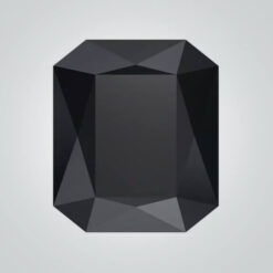 Black Moissanite, Octagon Radiant