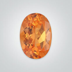 Natural Spessartite Orange Garnet, Oval