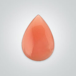 Natural Coral, Pear Cabochon
