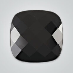 Natural Black Onyx, Cushion Checkerboard