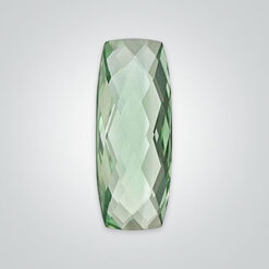 Natural Green Quartz, Elongated Cushion Double Sided Checkerboard
