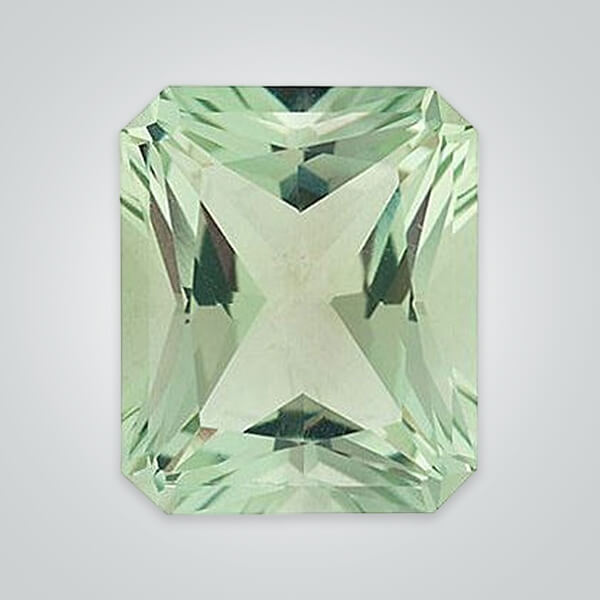Natural Green Quartz, Octagon Radiant