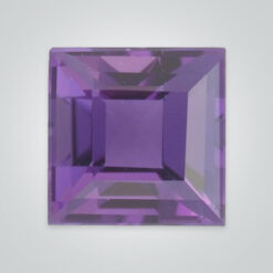 Natural Brazilian Amethyst AAA, Square Step cut