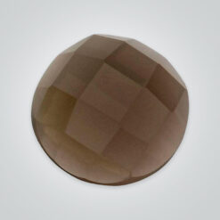 Natural Smoky Quartz, Round Rose cut Cabochon