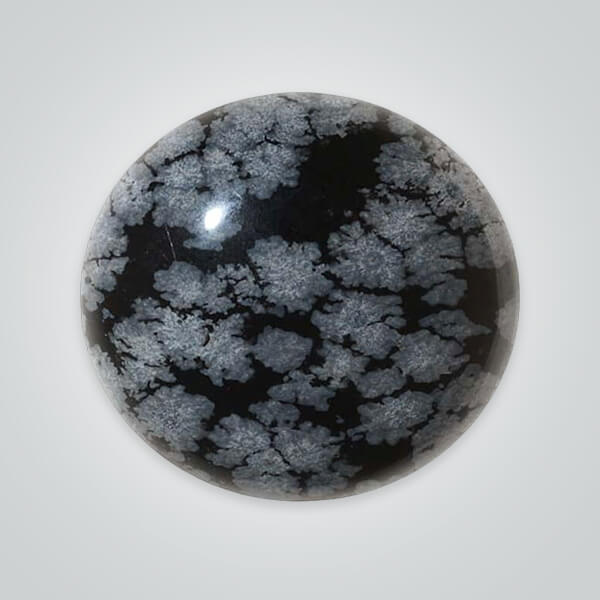 Snowflake hotsell obsidian cabochon