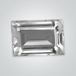 Natural White Zircon, Baguette