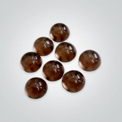 Natural Smoky Quartz, Round Cabochon