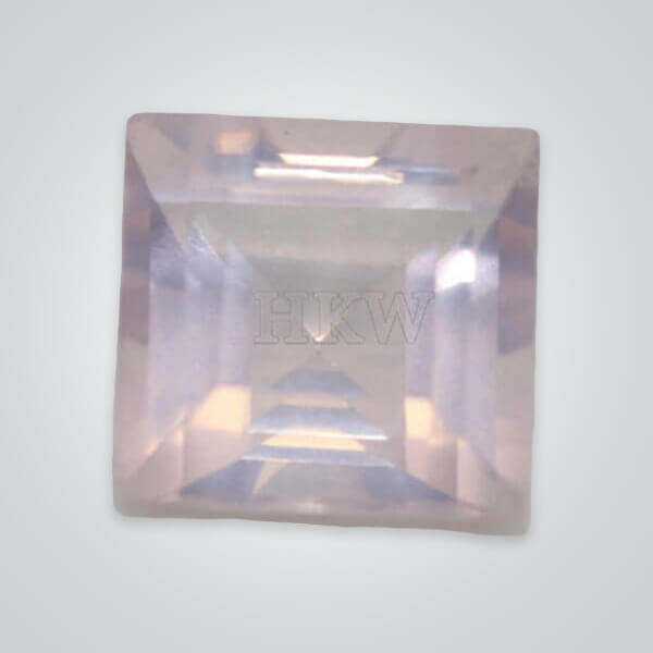Natural Rose Quartz, Square